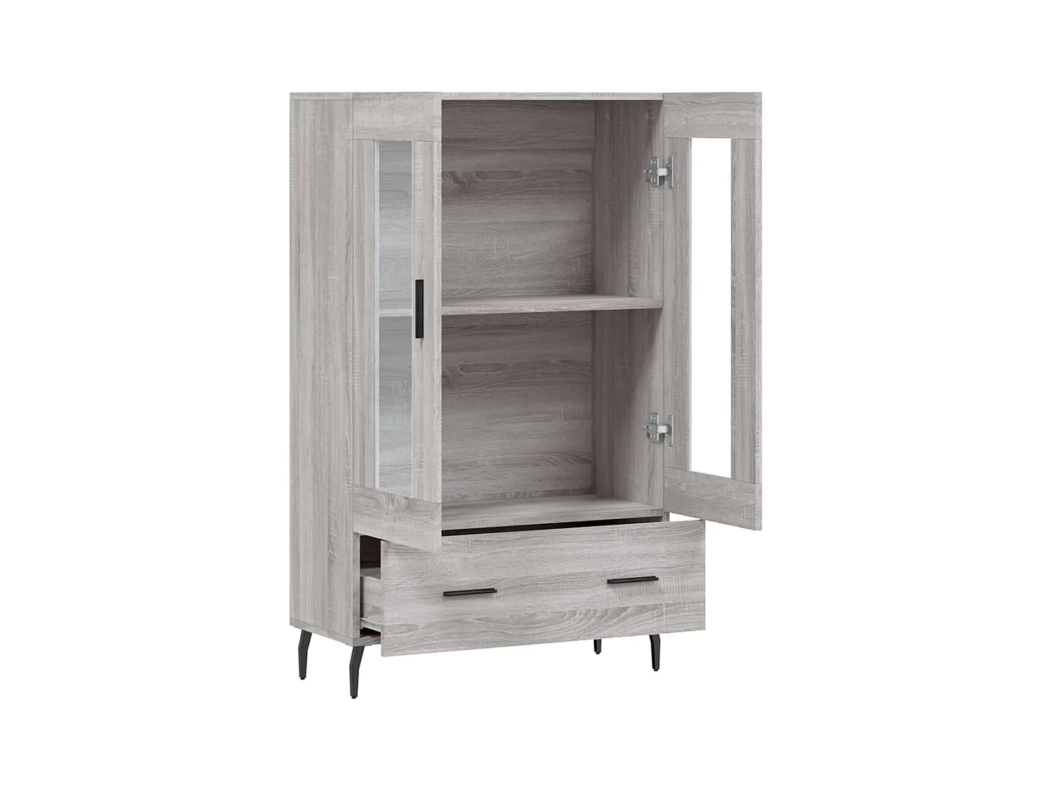 Buffet | Bahut | Meuble de rangement haut sonoma gris 69,5x31x115 cm bois d'ingénierie