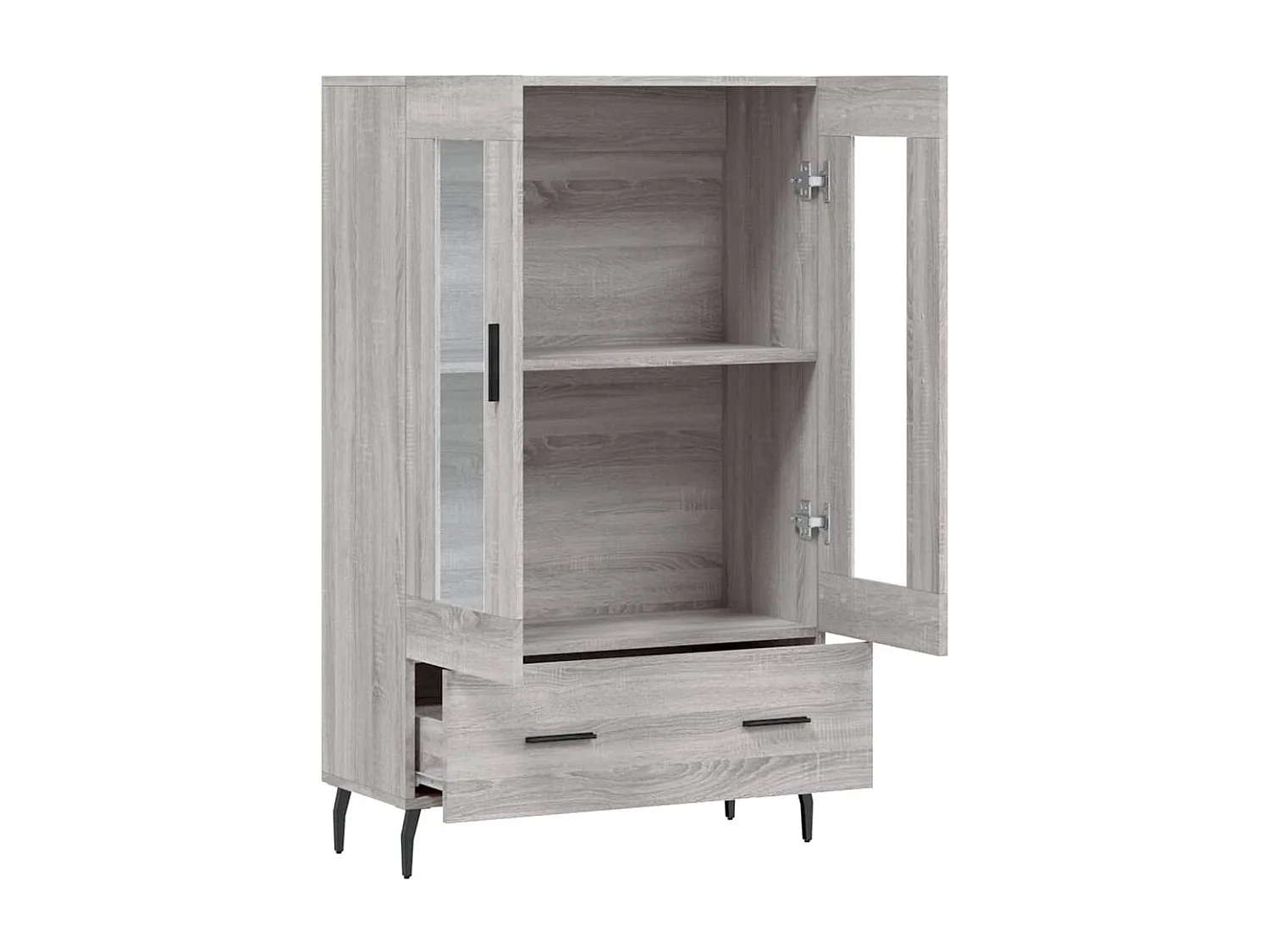 Buffet | Bahut | Meuble de rangement haut sonoma gris 69,5x31x115 cm bois d'ingénierie