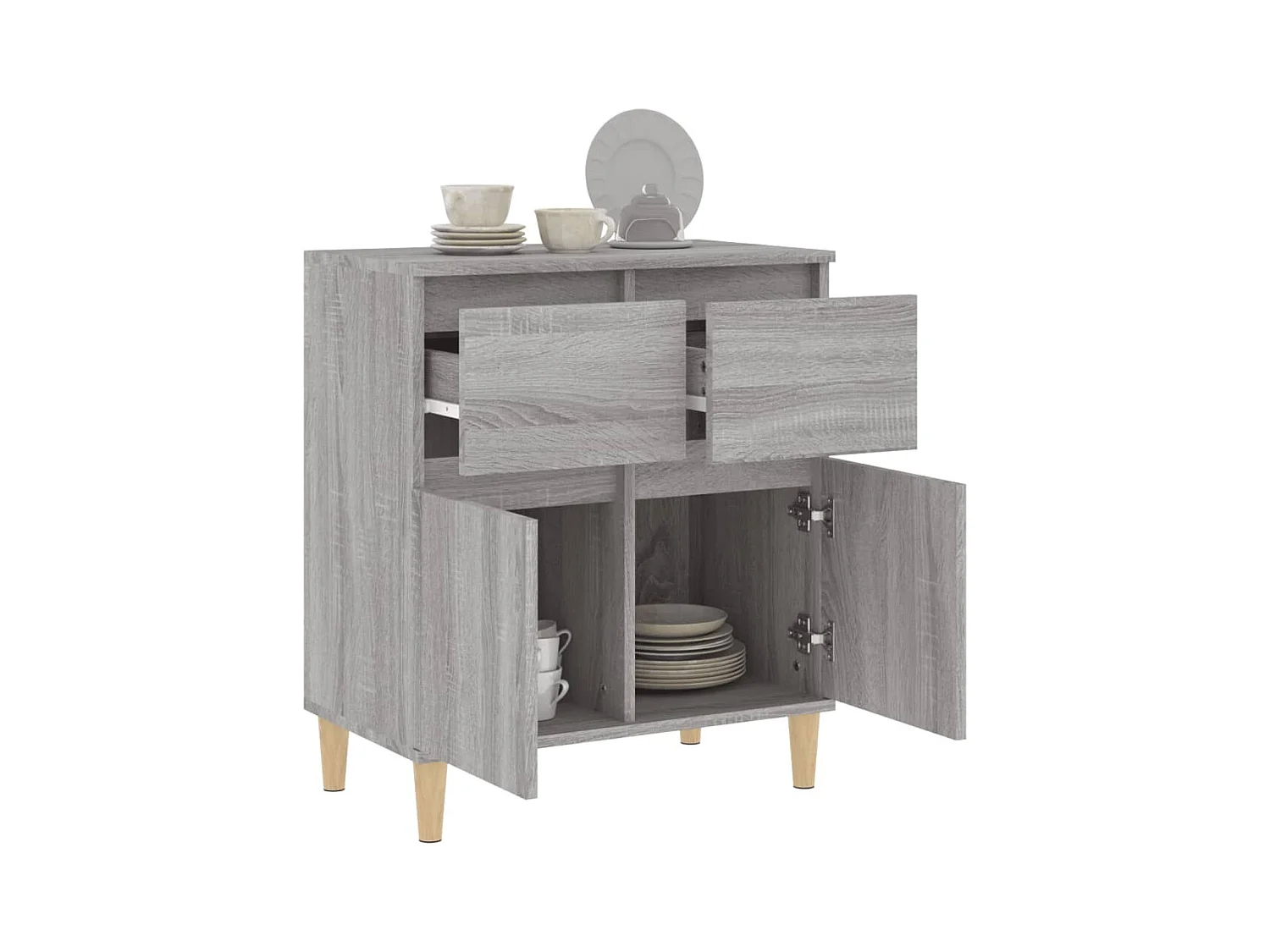 Buffet | Bahut | Meuble de rangement Sonoma gris 60x35x70 cm Bois d'ingénierie