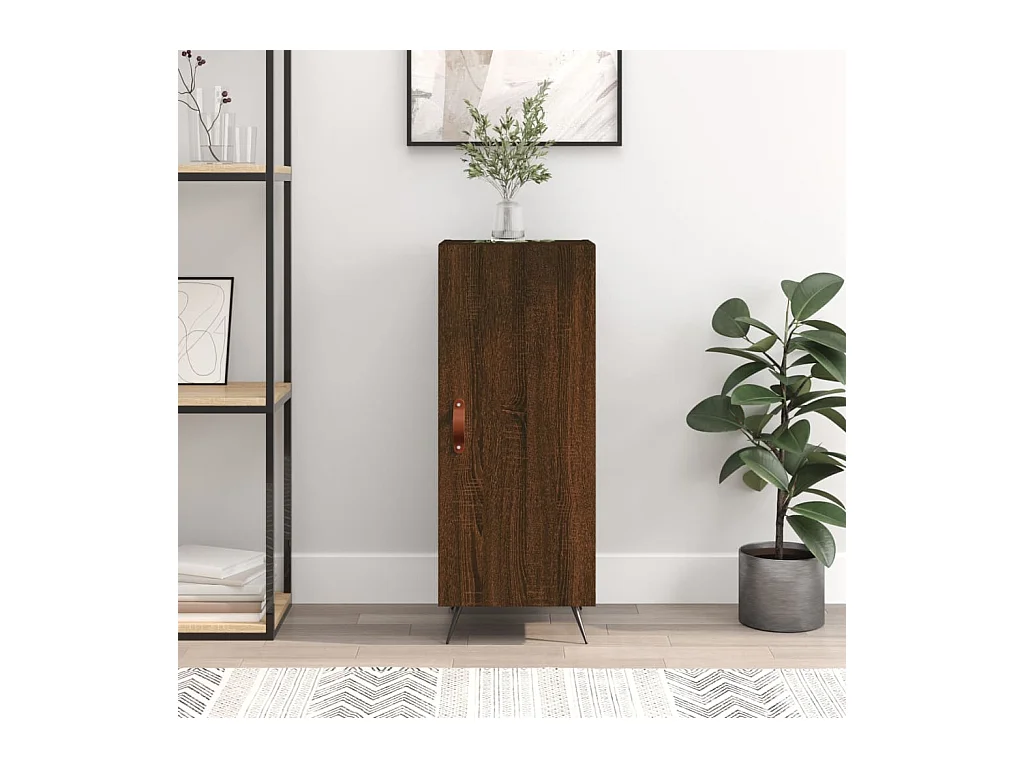 Credenza | Buffet | Armadio Rovere Marrone 34,5x34x90 cm in Legno Multistrato