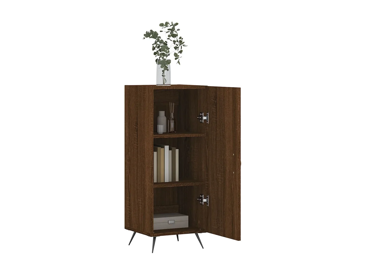 Buffet | Bahut | Meuble de rangement Chêne marron 34,5x34x90 cm Bois d'ingénierie