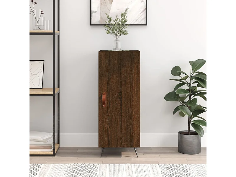 Buffet | Bahut | Meuble de rangement Chêne marron 34,5x34x90 cm Bois d'ingénierie