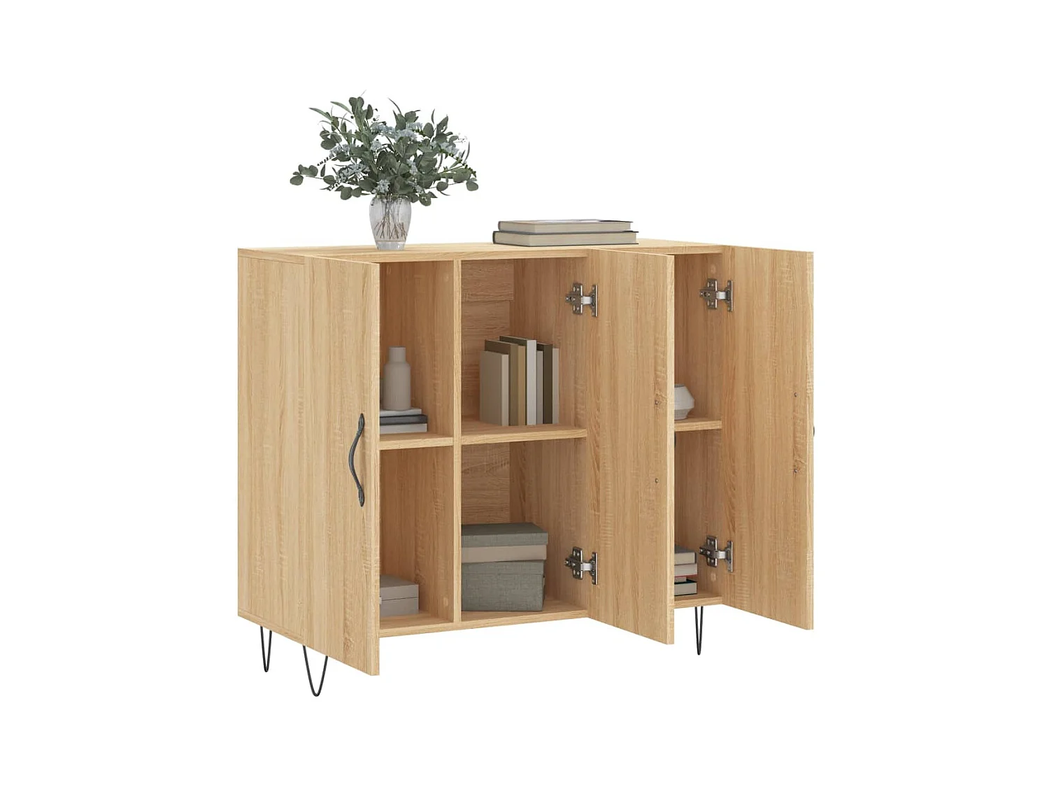 Buffet | Bahut | Meuble de rangement chêne sonoma 90x34x80 cm bois d'ingénierie