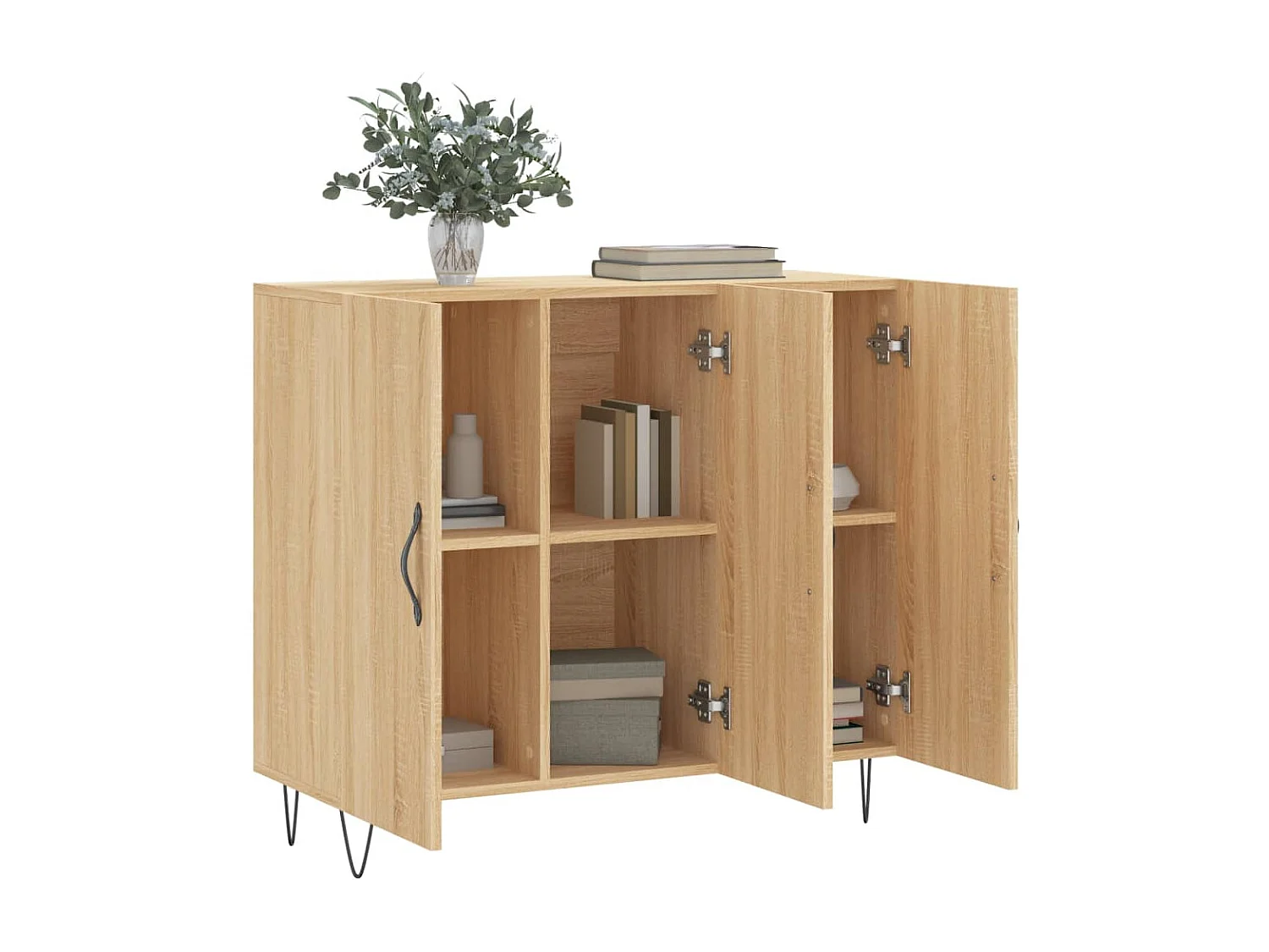 Buffet | Bahut | Meuble de rangement chêne sonoma 90x34x80 cm bois d'ingénierie