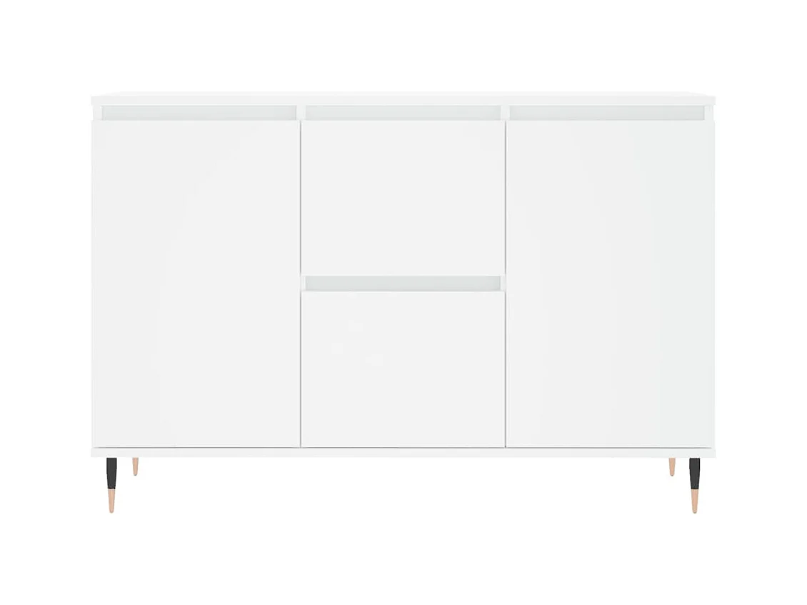 Credenza | Buffet | Armadio Bianca 104x35x70 cm in Legno Multistrato