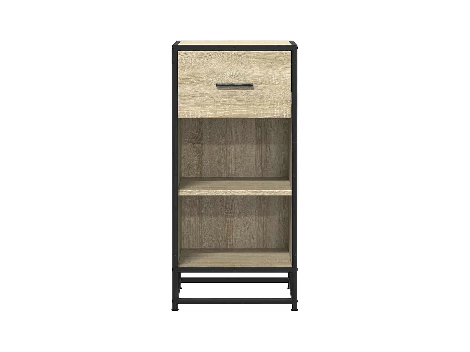 Buffet | Bahut | Meuble de rangement chêne sonoma 35,5x35x76 cm bois d'ingénierie et métal