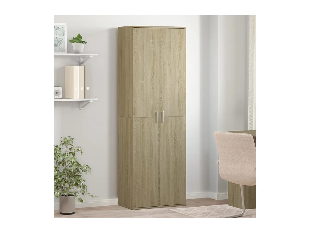 Credenza | Buffet | Armadio Rovere Sonoma 60x35x180 cm in Legno Multistrato