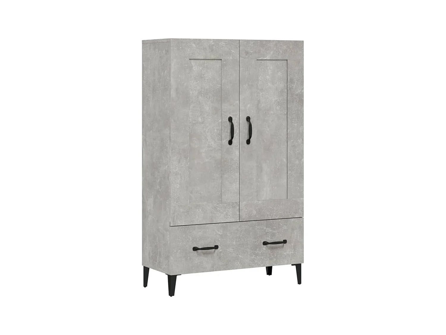 Credenza | Buffet | Armadio Grigio Cemento 70x31x115 cm in Legno Multistrato