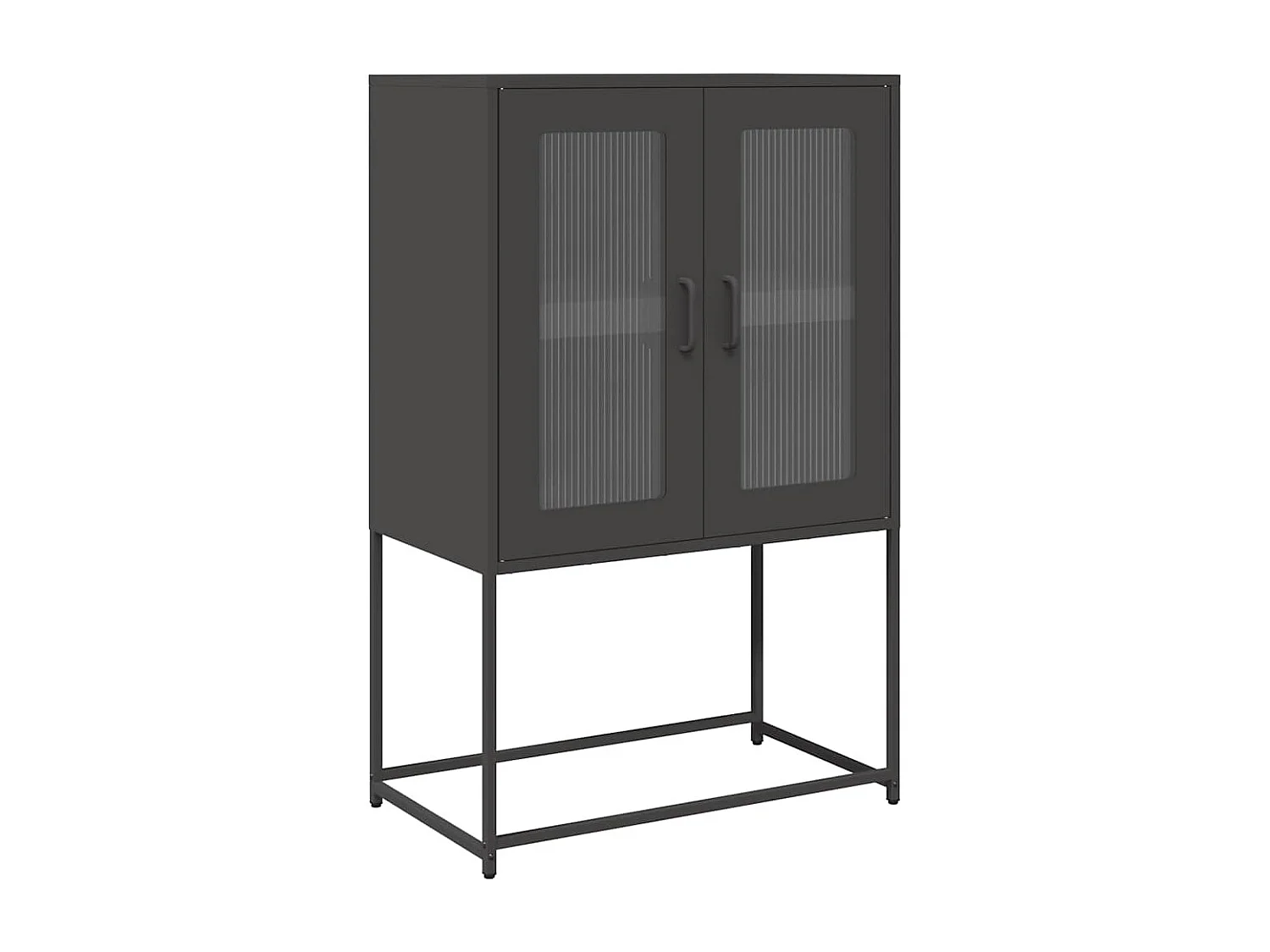 Credenza | Buffet | Armadio Nera 68x39x107 cm in Acciaio