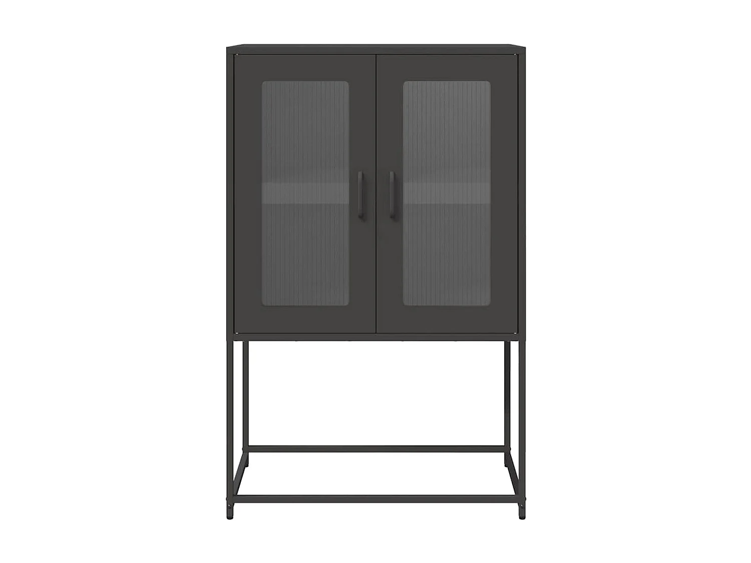 Credenza | Buffet | Armadio Nera 68x39x107 cm in Acciaio