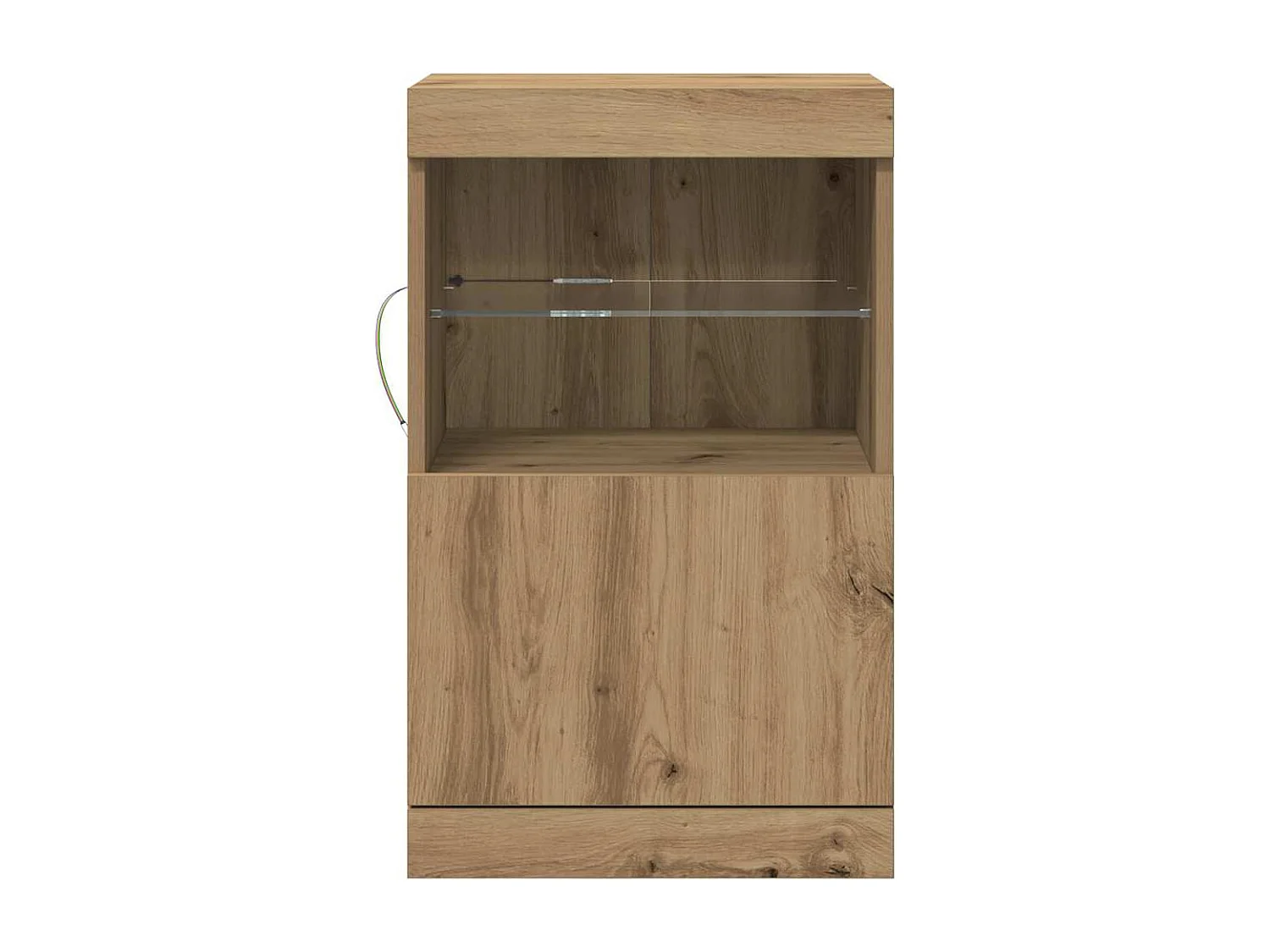 Buffet | Bahut | Meuble de rangement avec lumières LED Chêne Artisan 41x37x67 cm