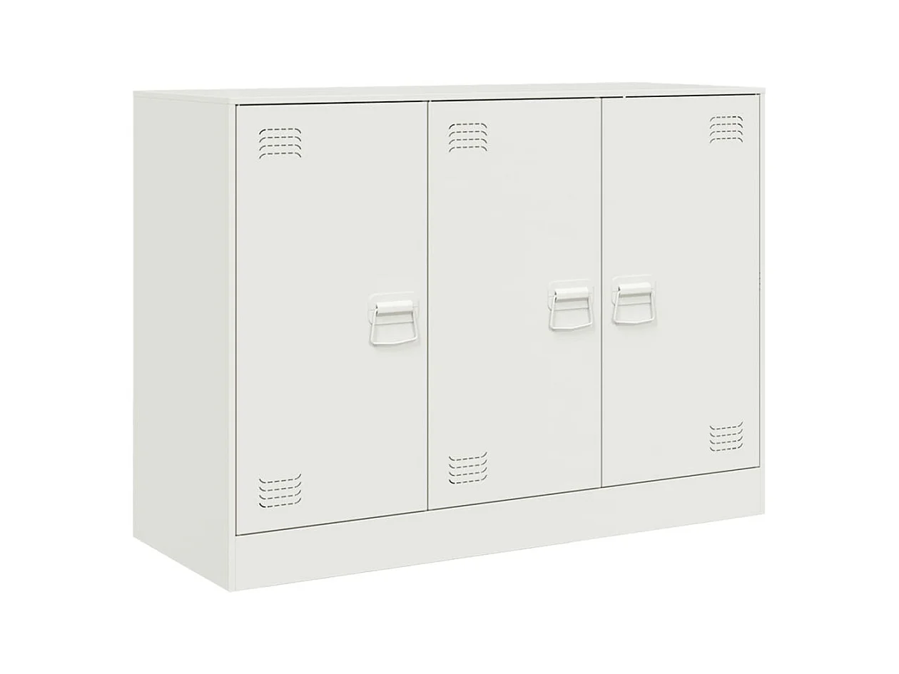 Buffet | Bahut | Meuble de rangement blanc 99x39x73 cm acier