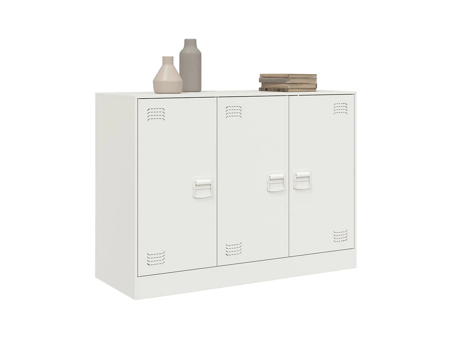 Buffet | Bahut | Meuble de rangement blanc 99x39x73 cm acier