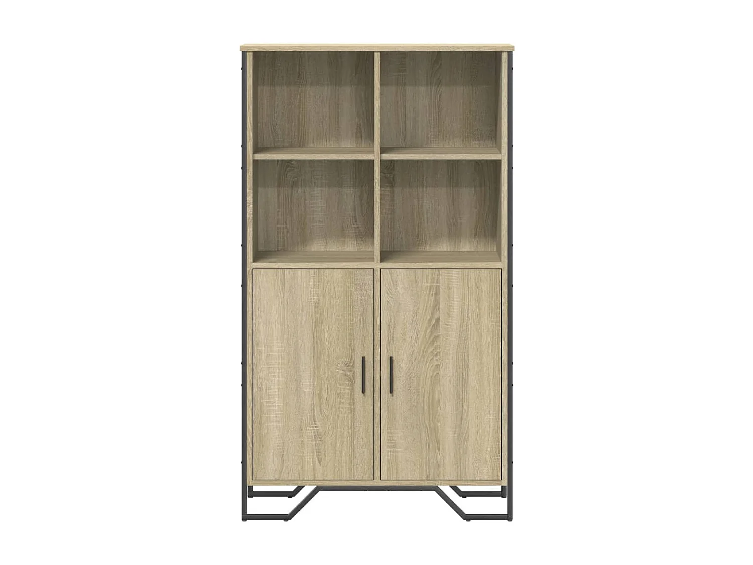 Buffet | Bahut | Meuble de rangement haut chêne sonoma 79,5x35,5x137,5 cm bois d'ingénierie