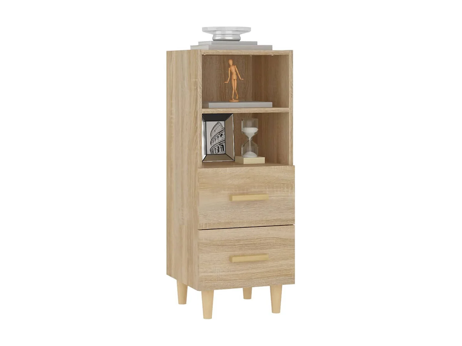 Buffet | Bahut | Meuble de rangement Chêne sonoma 34,5x34x90 cm Bois d'ingénierie
