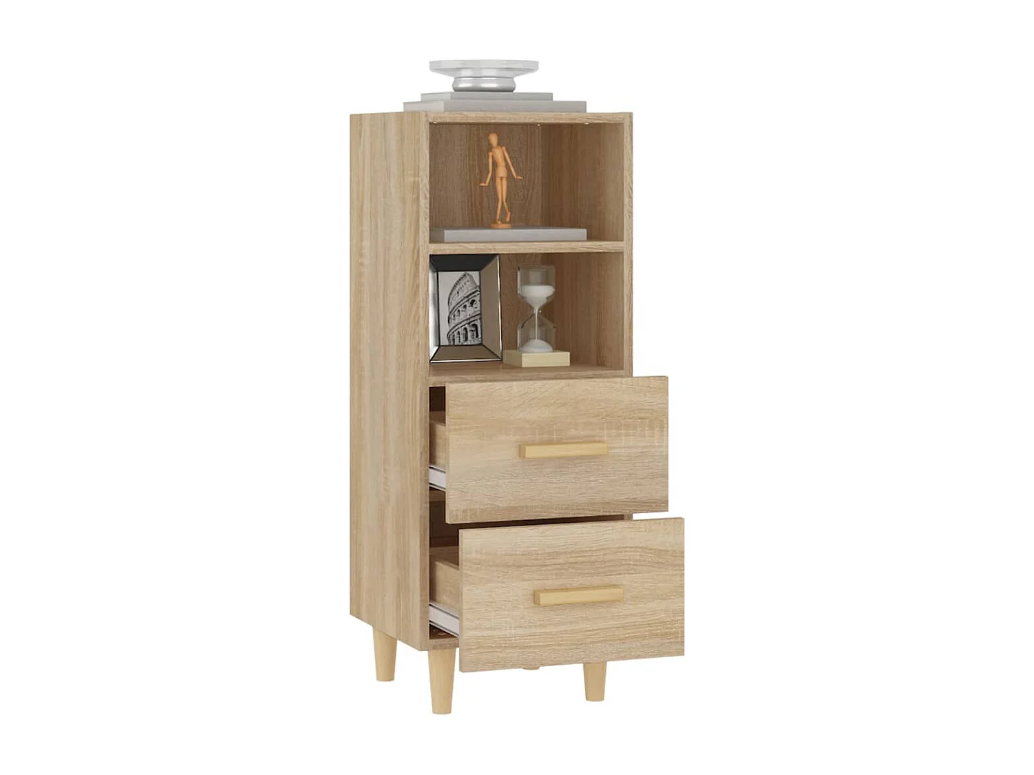 Buffet | Bahut | Meuble de rangement Chêne sonoma 34,5x34x90 cm Bois d'ingénierie