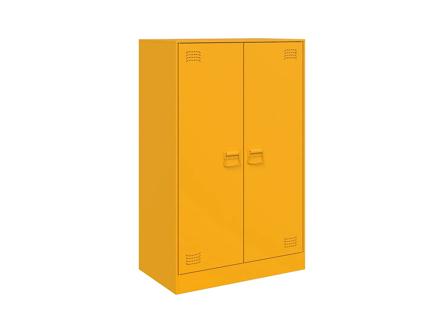 Buffet | Bahut | Meuble de rangement jaune moutarde 67x39x107 cm acier