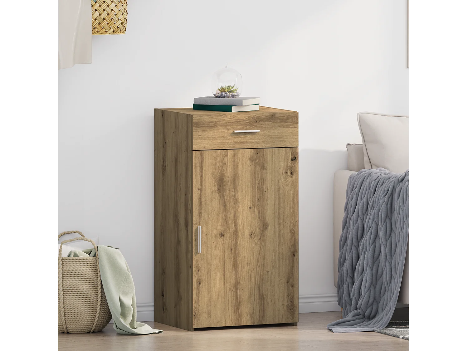 Buffet | Sideboard | Dressoir met lade Artisan Eiken 50 x 42,5 x 93 cm