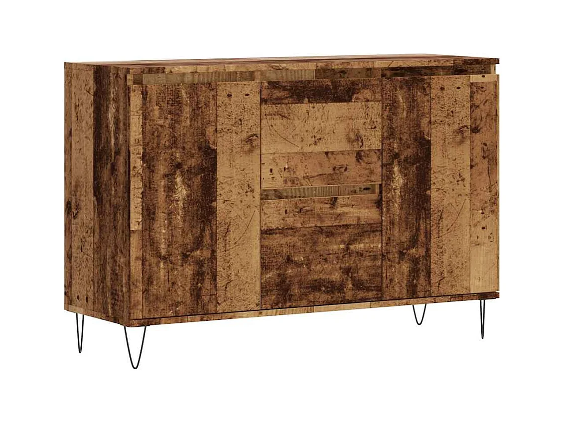 Credenza | Buffet | Armadio Legno Antico 104x35x70 cm in Legno Multistrato