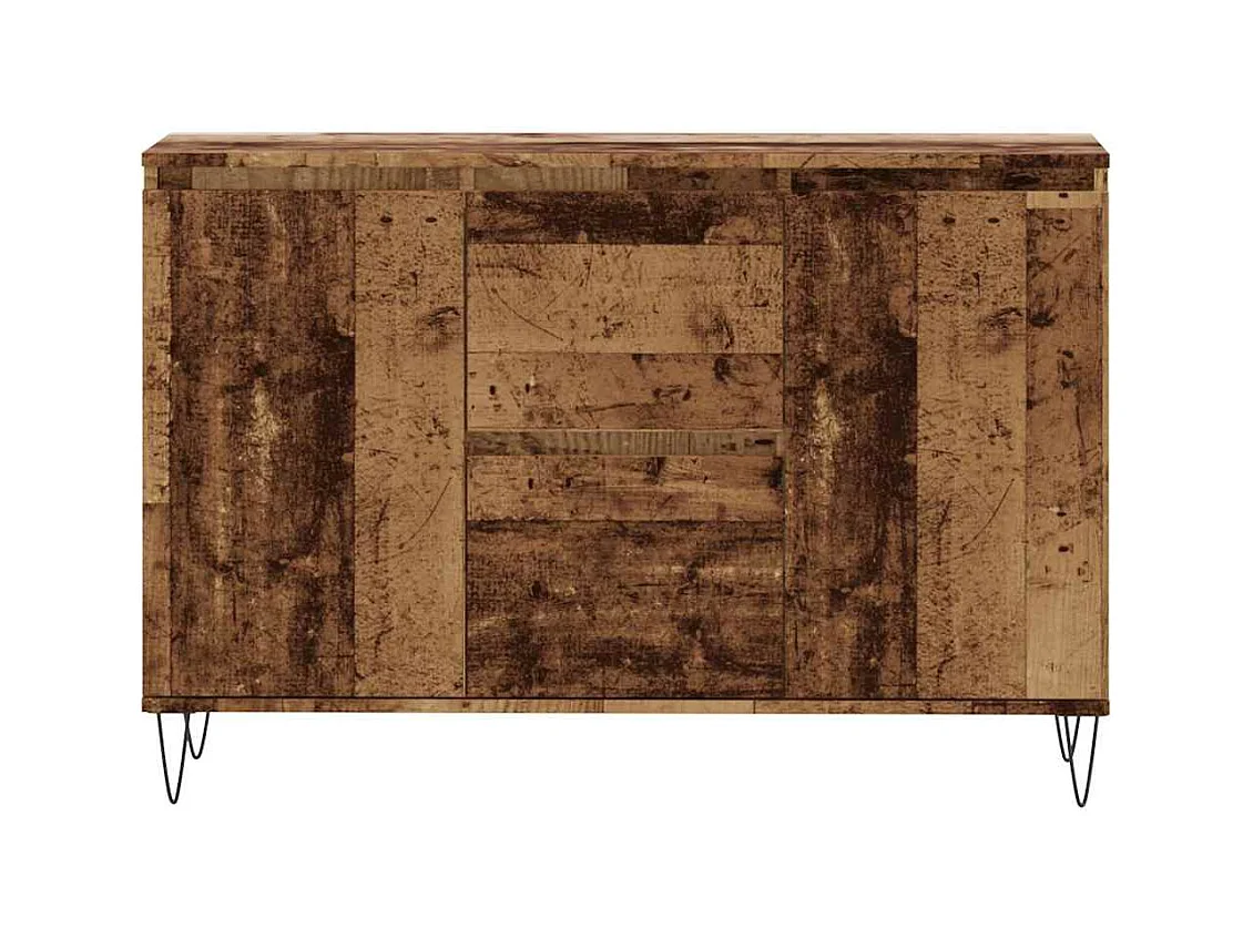 Credenza | Buffet | Armadio Legno Antico 104x35x70 cm in Legno Multistrato