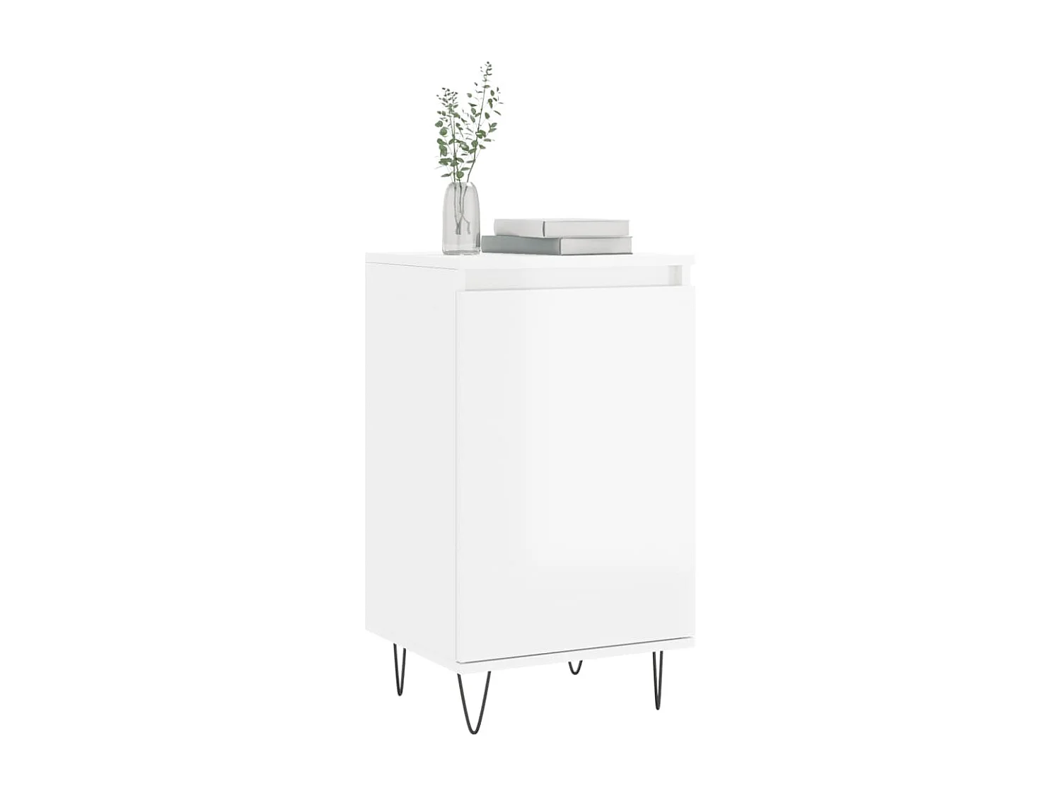 Buffets | Bahuts | Meuble de rangement 2 pcs blanc brillant 40x35x70 cm bois d'ingénierie