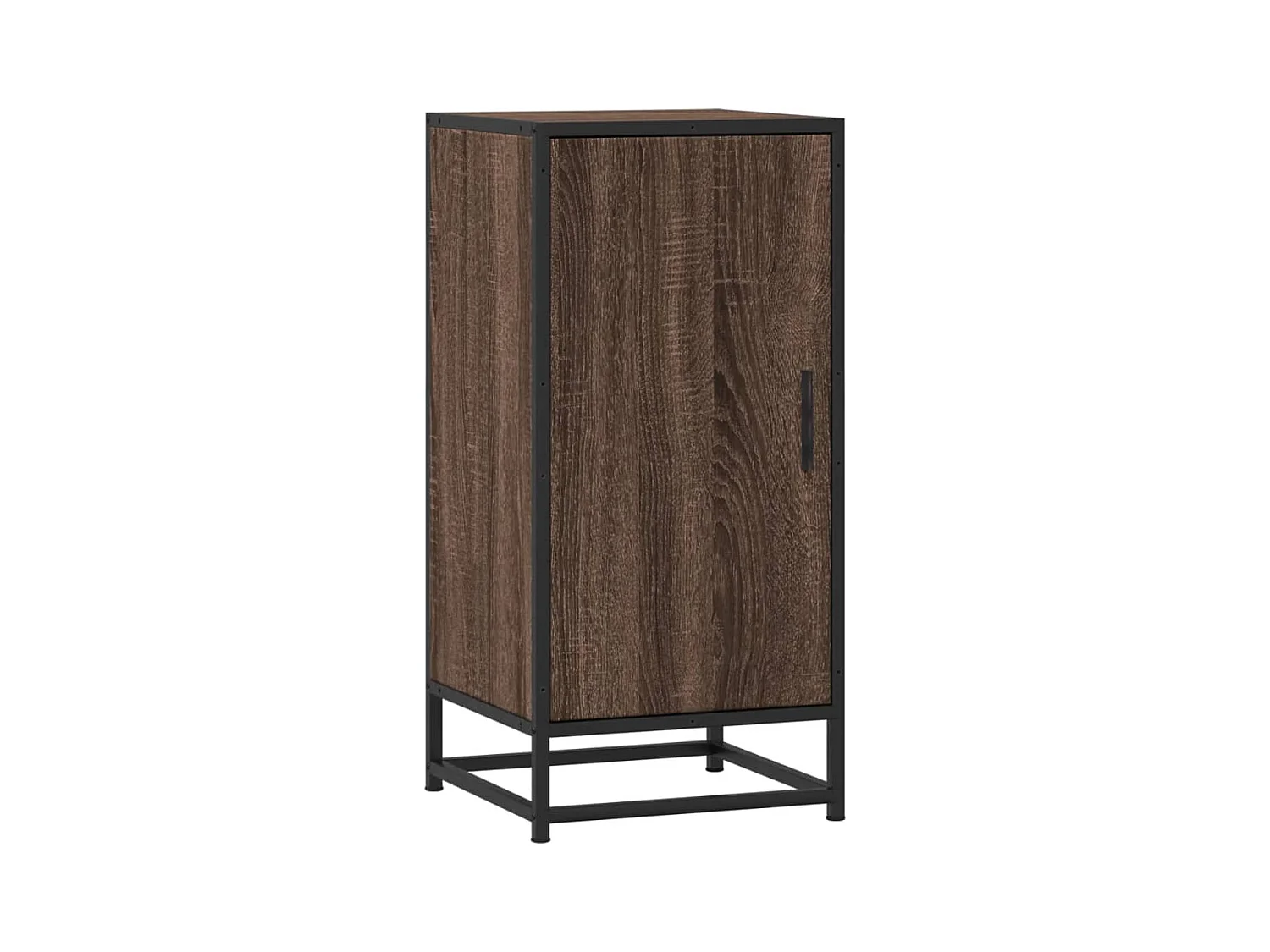 Buffet | Bahut | Meuble de rangement chêne marron 35,5x35x76 cm bois d'ingénierie et métal