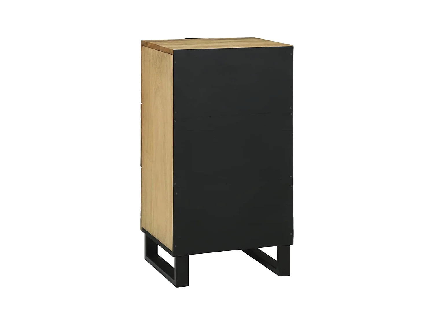 Buffet | Commode à tiroir | Meuble de rangement - 40 x 33,5 x 75 cm, en bois de manguier massif et en bois reconstitué.