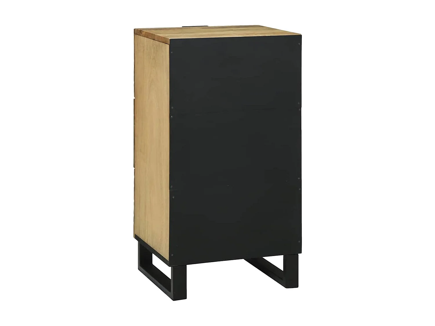 Buffet | Commode à tiroir | Meuble de rangement - 40 x 33,5 x 75 cm, en bois de manguier massif et en bois reconstitué.