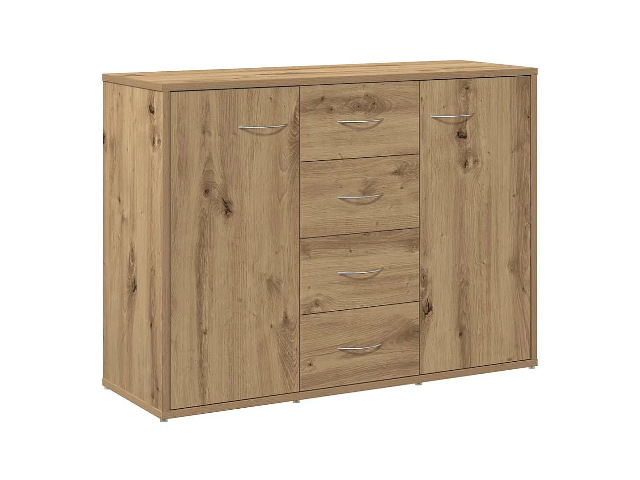 Buffet | Commode à tiroir | Meuble de rangement chêne artisanal 88x30x64 cm bois d'ingénierie