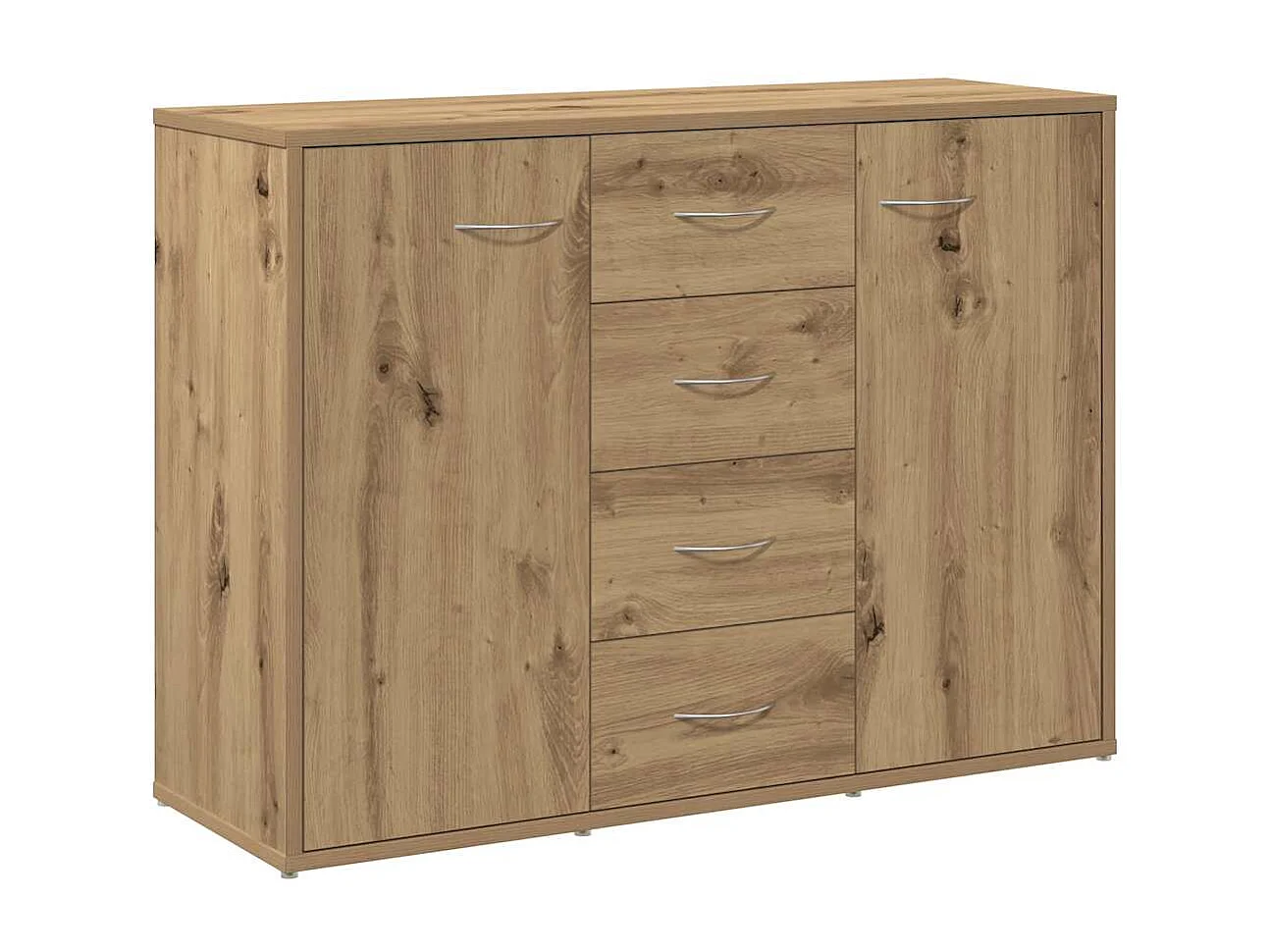 Buffet | Commode à tiroir | Meuble de rangement chêne artisanal 88x30x64 cm bois d'ingénierie