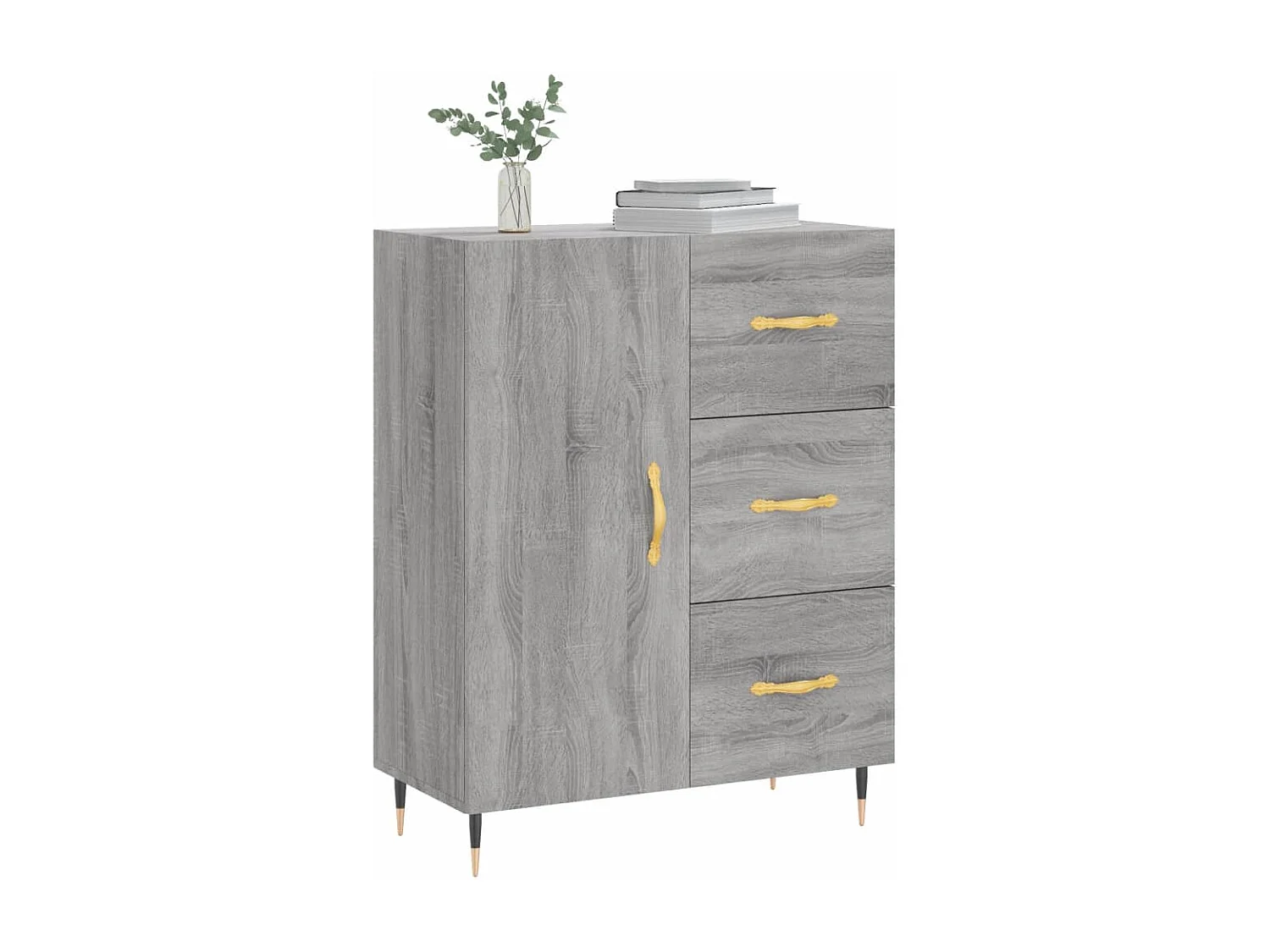 Buffet | Bahut | Meuble de rangement sonoma gris 69,5x34x90 cm bois d'ingénierie