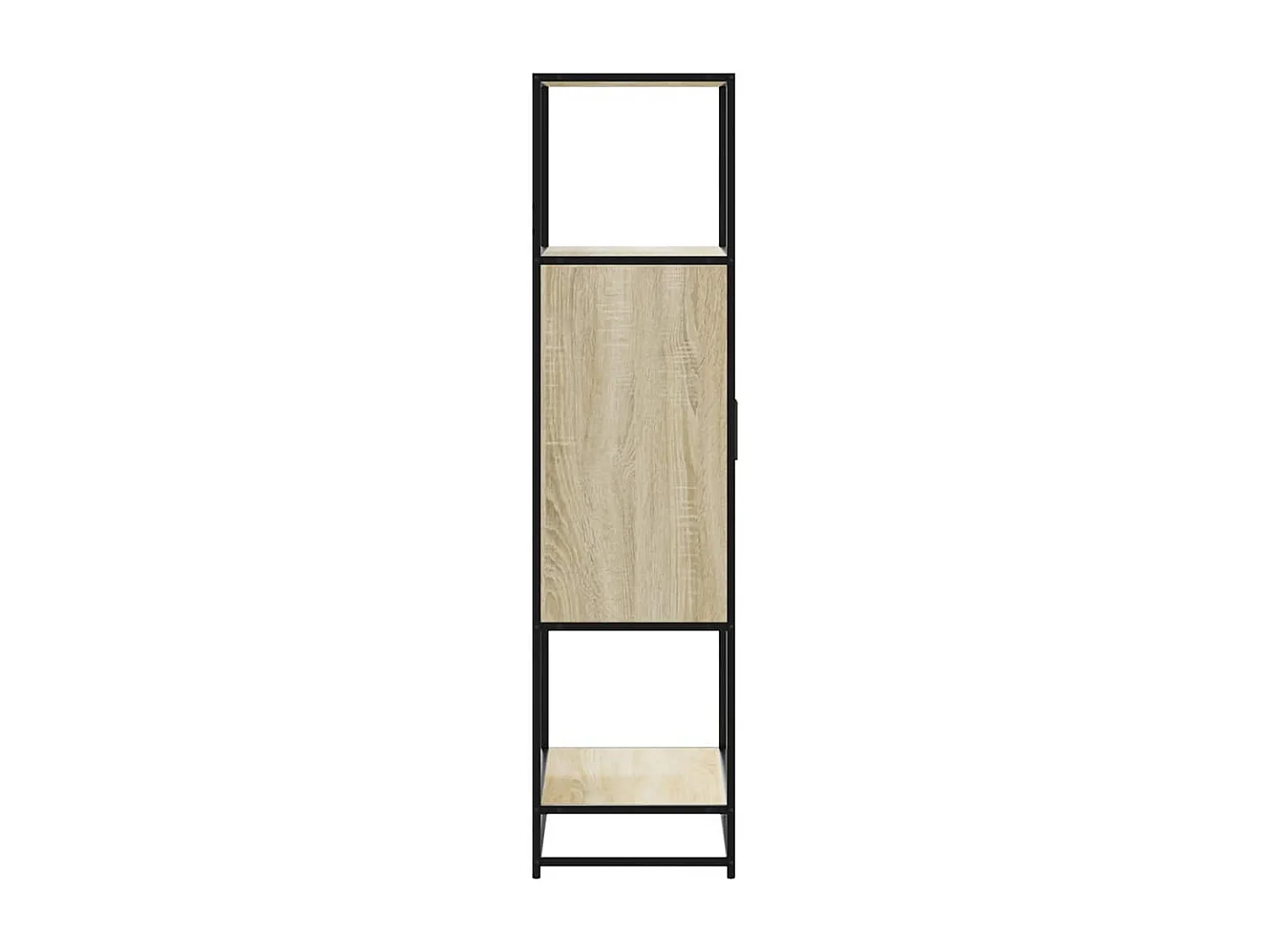 Credenza | Buffet | Armadio Rovere Sonoma 68x35x139 cm Legno Multistrato Metallo