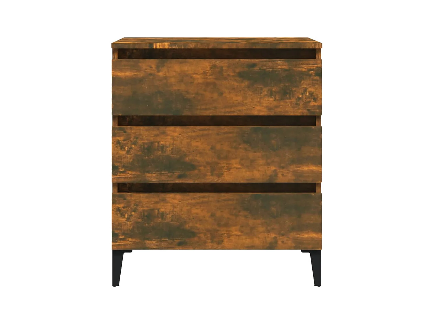 Buffet | Commode à tiroir | Meuble de rangement Chêne fumé 60x35x69 cm Bois d'ingénierie