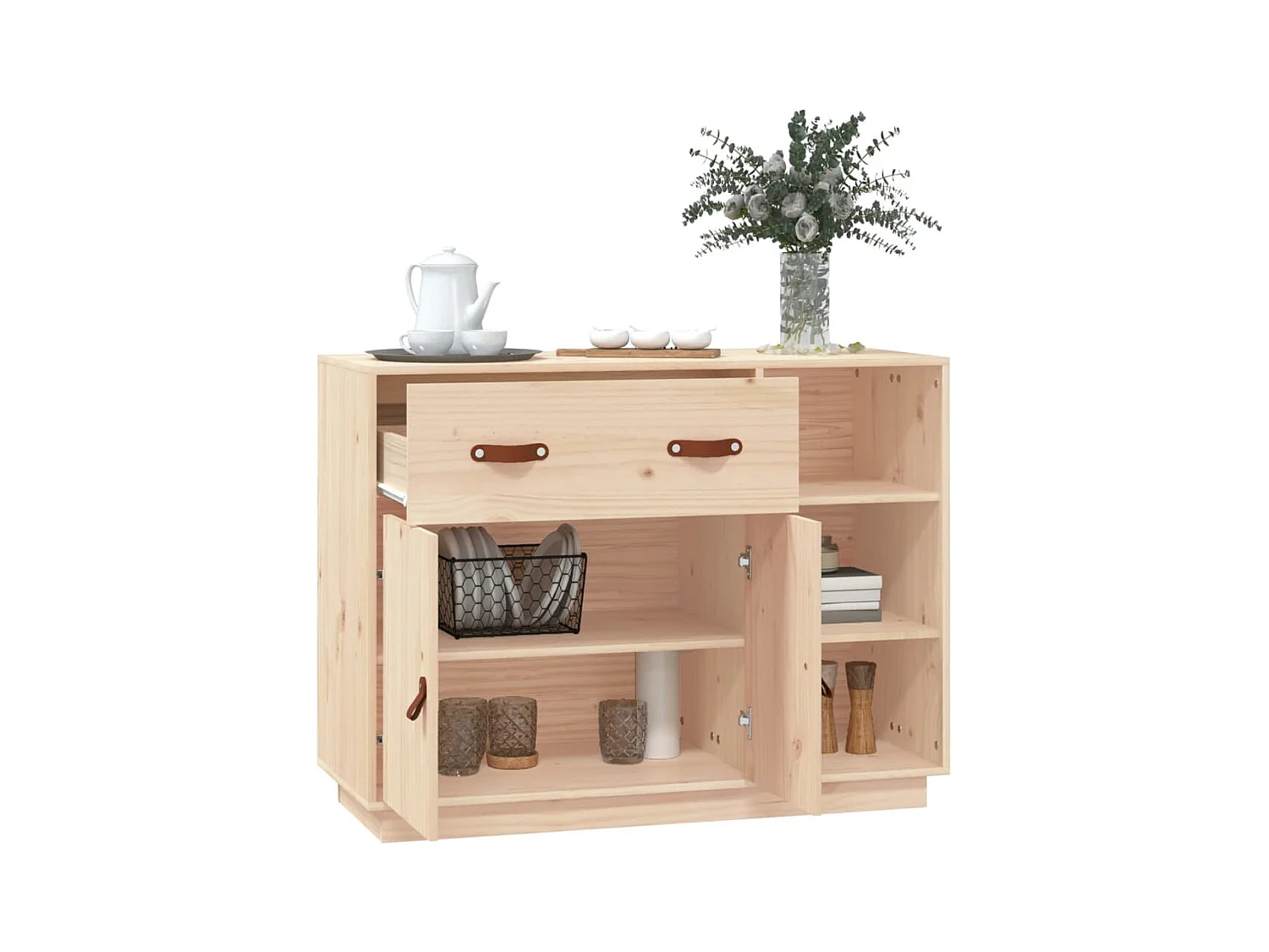Buffet | Bahut | Meuble de rangement 98,5x40x75 cm Bois massif de pin