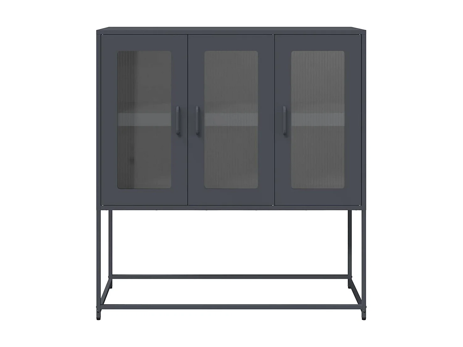 Buffet | Bahut | Meuble de rangement anthracite 100,5x39x107 cm acier laminé à froid