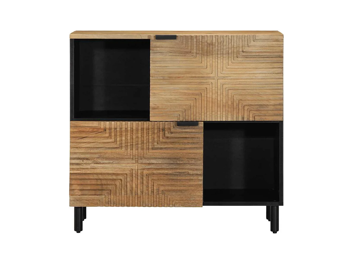 Buffet | Bahut | Meuble de rangement marron 80x33x75 cm bois massif de manguier