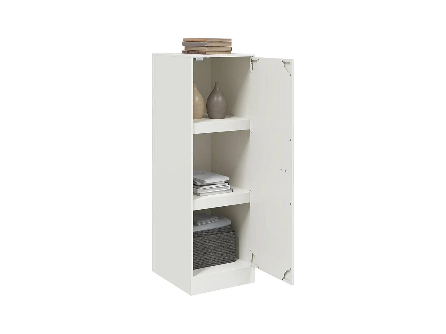 Buffet | Bahut | Meuble de rangement blanc 34,5x39x107 cm acier