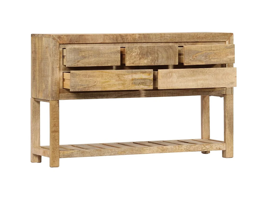 Buffet | Commode à tiroir | Meuble de rangement 120x30x75 cm bois de manguier massif