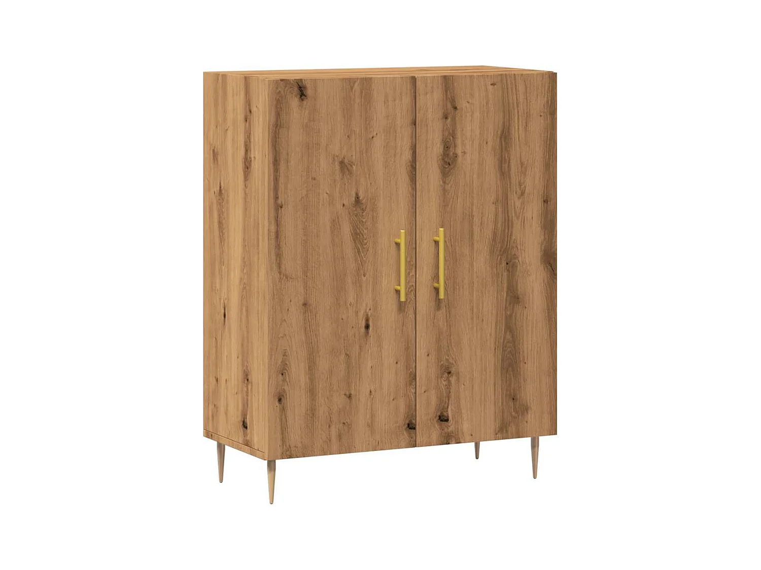 Credenza | Buffet | Armadio Rovere Artigianale 69,5x34x90 cm in Legno Multistrato