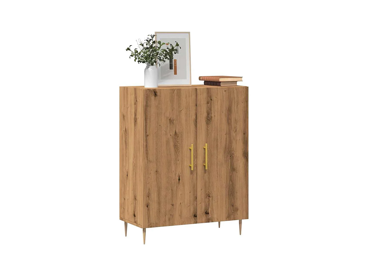 Credenza | Buffet | Armadio Rovere Artigianale 69,5x34x90 cm in Legno Multistrato