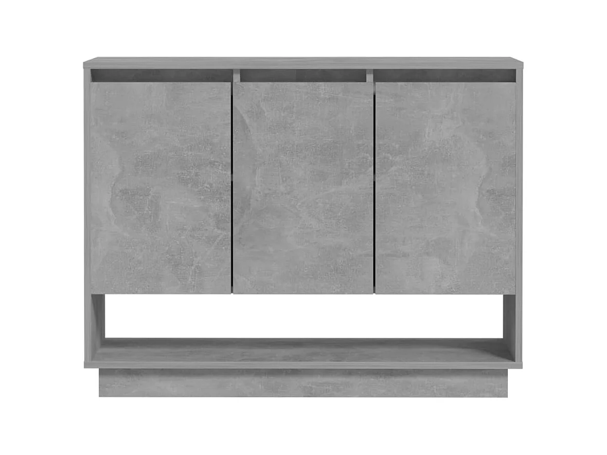 Credenza | Buffet | Armadio Grigio Cemento 97x31x75 cm in Truciolato