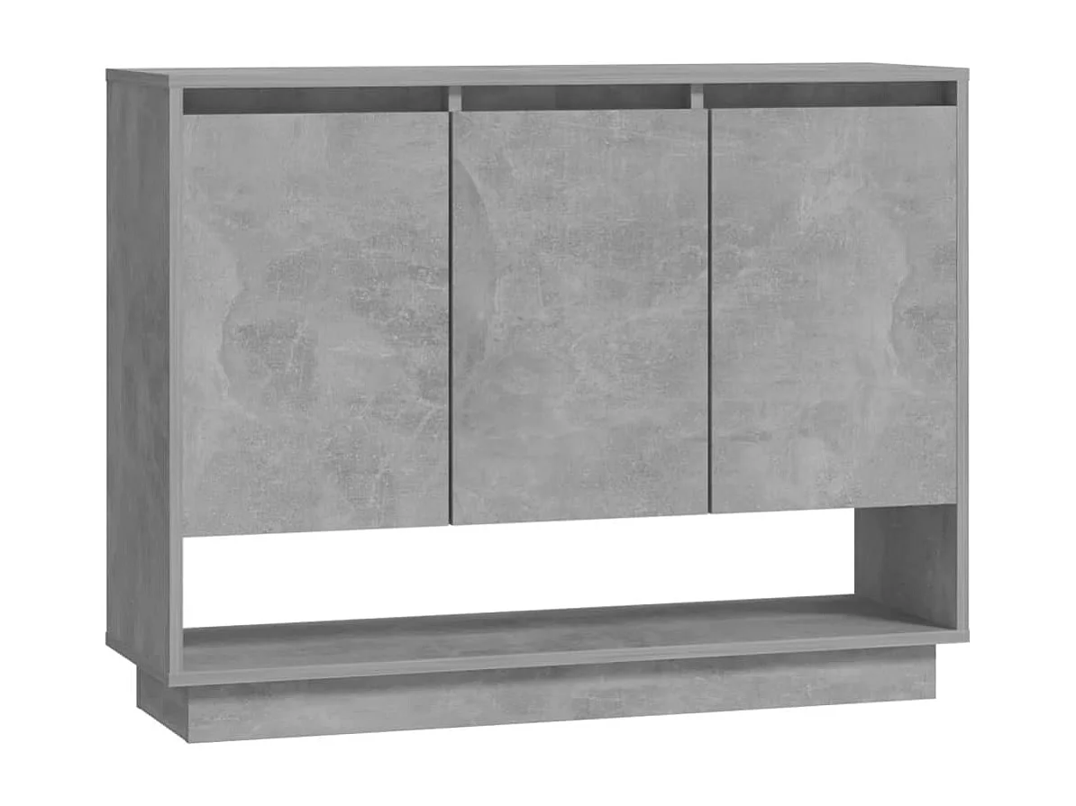 Buffet | Bahut | Meuble de rangement Gris béton 97x31x75 cm Bois d'ingénierie