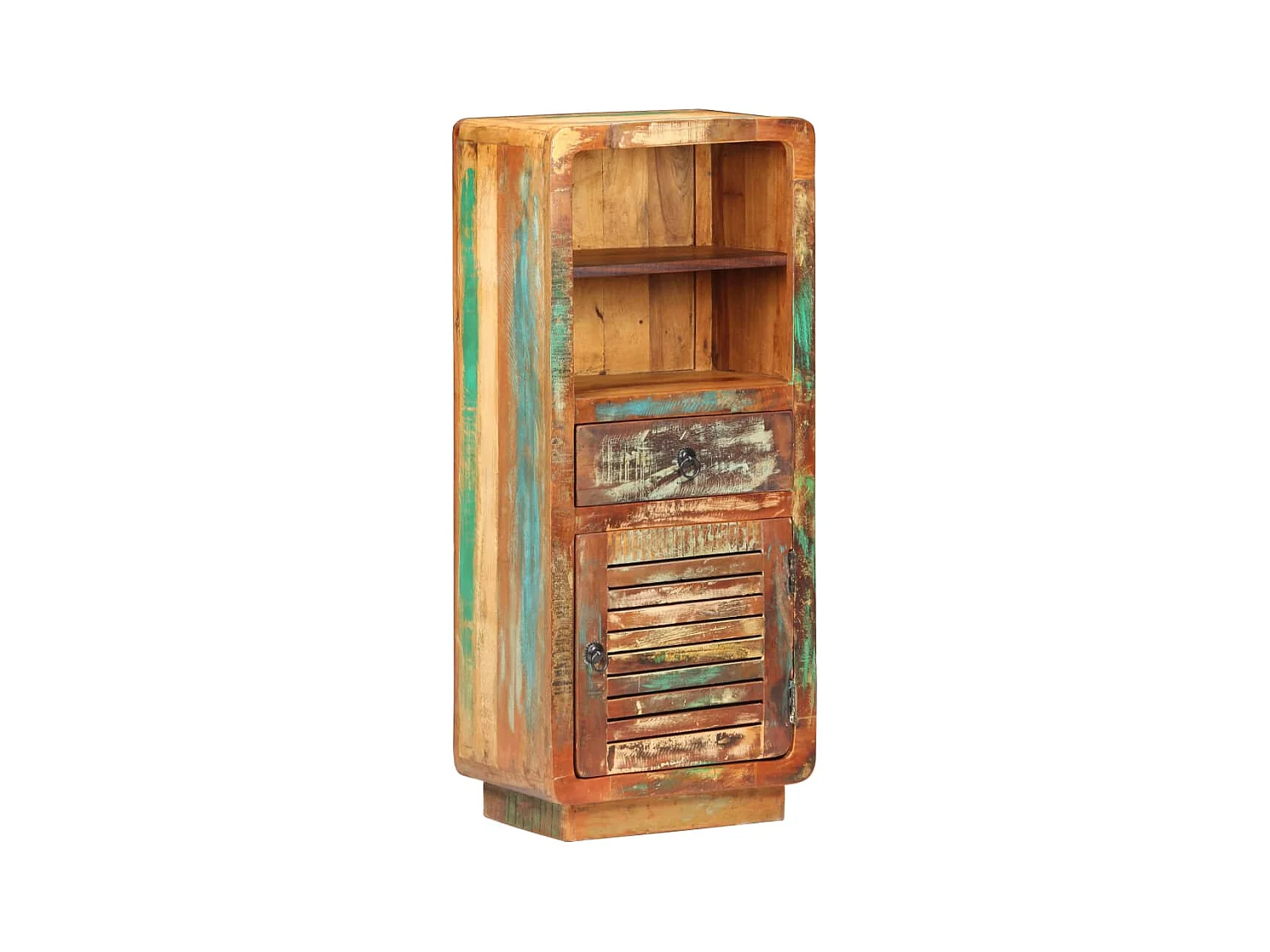 Credenza | Buffet | Armadio Alta 45x32x110 cm in Legno Massello di Recupero