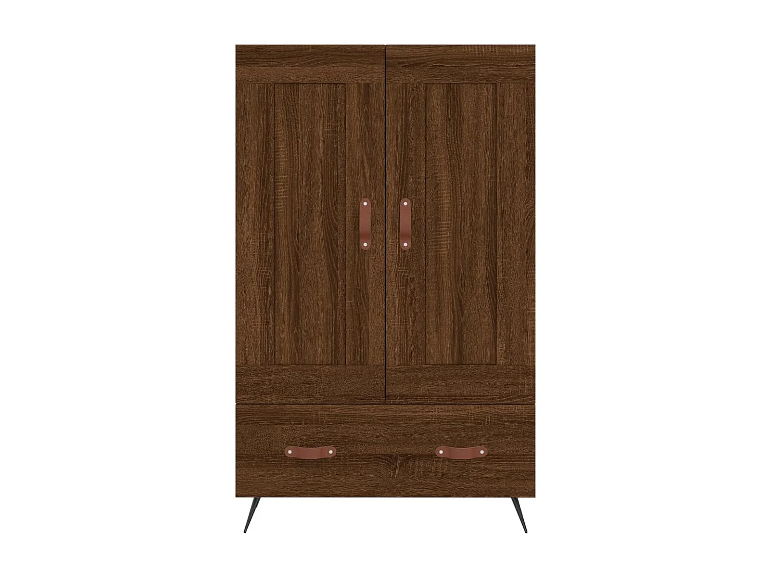 Buffet | Bahut | Meuble de rangement haut chêne marron 69,5x31x115 cm bois d'ingénierie