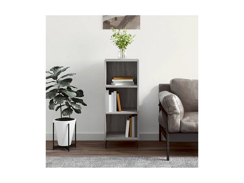 Buffet | Bahut | Meuble de rangement sonoma gris 34,5x32,5x90 cm bois d'ingénierie