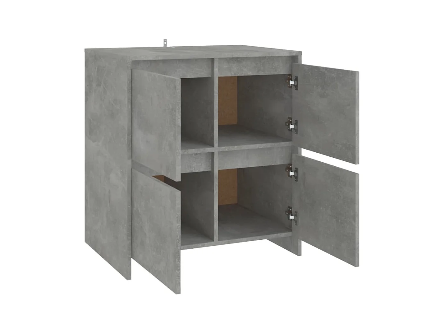 Credenza | Buffet | Armadio Grigio Cemento 70x41x75 cm in Truciolato