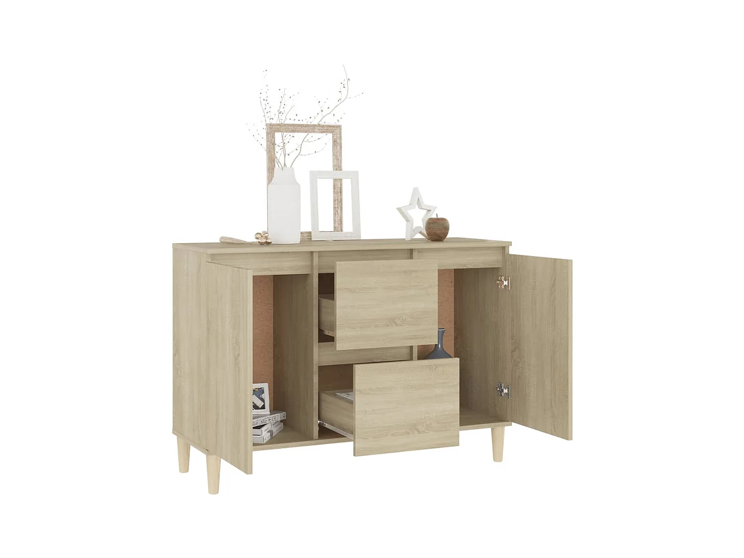 Credenza | Buffet | Armadio Rovere Sonoma 101x35x70 cm in Legno Multistrato