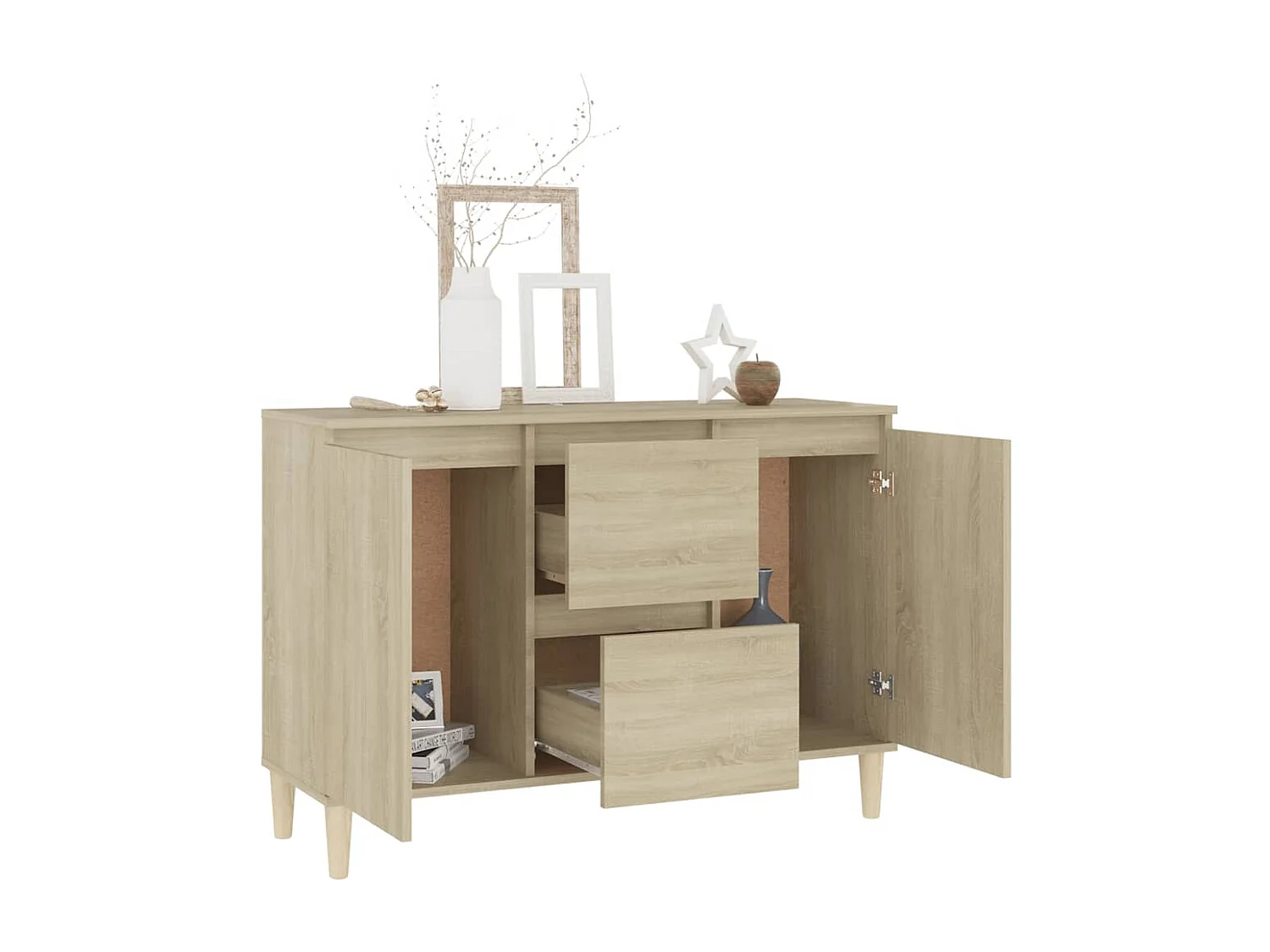 Buffet | Bahut | Meuble de rangement chêne sonoma 101x35x70 cm bois d'ingénierie