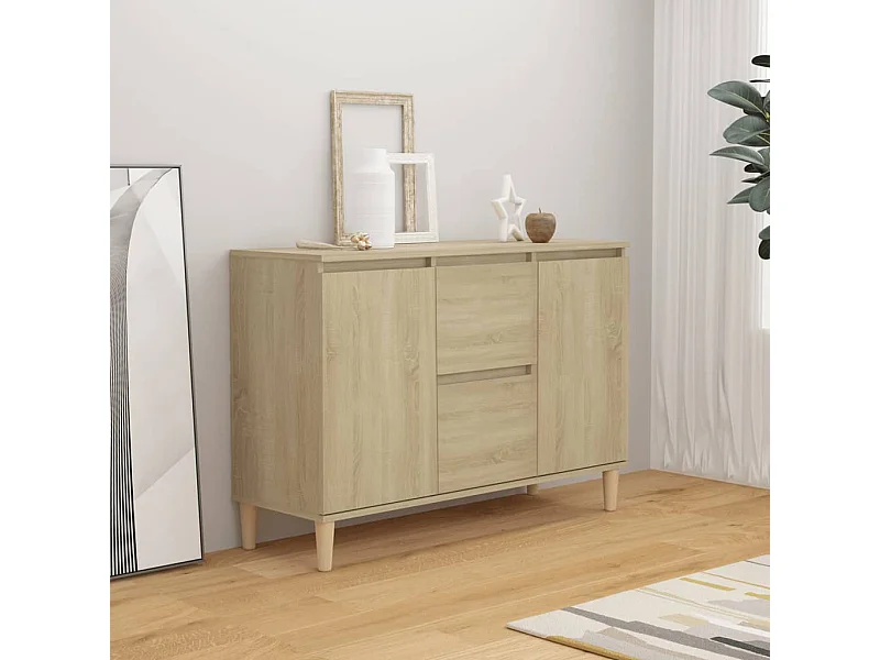 Buffet | Bahut | Meuble de rangement chêne sonoma 101x35x70 cm bois d'ingénierie