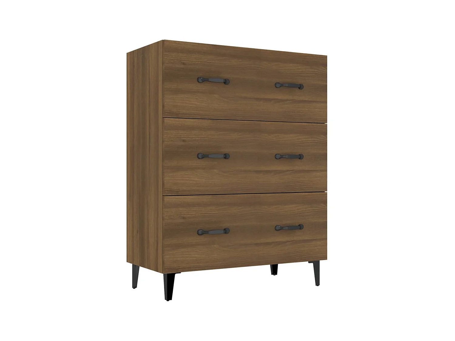 Buffet | Bahut | Meuble de rangement chêne marron 69,5x34x90 cm bois d'ingénierie